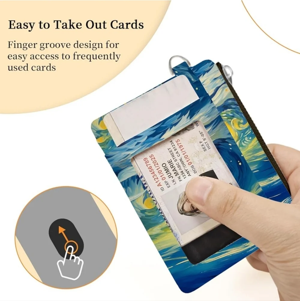 Van Gogh Starry Night Card Holder